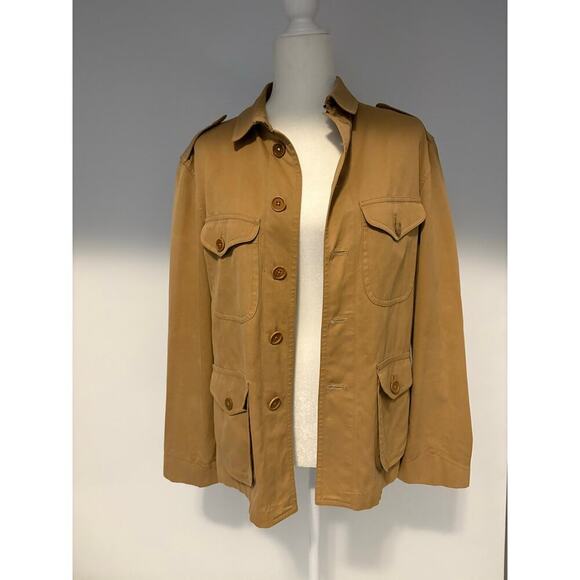 Ralph Lauren Collection Vintage 1994 Runway Utility Field Safari Jacket 10 Tan M - Picture 13 of 16